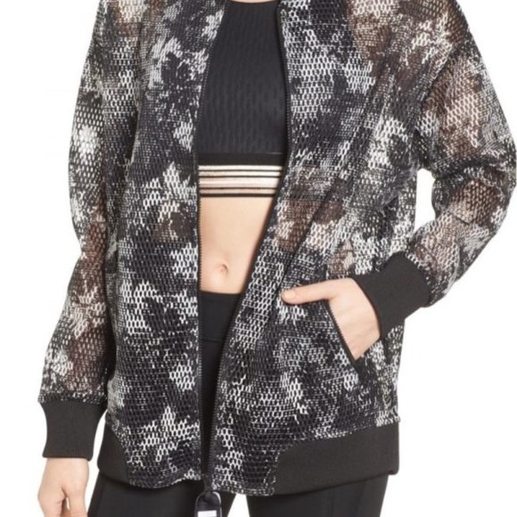 IVY PARK Floral Mesh Bomber Jacket NWOT - Picture 1 of 4